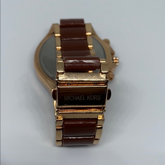 Michael Kors Pink Gold Tone Watch - Picture 6 of 7